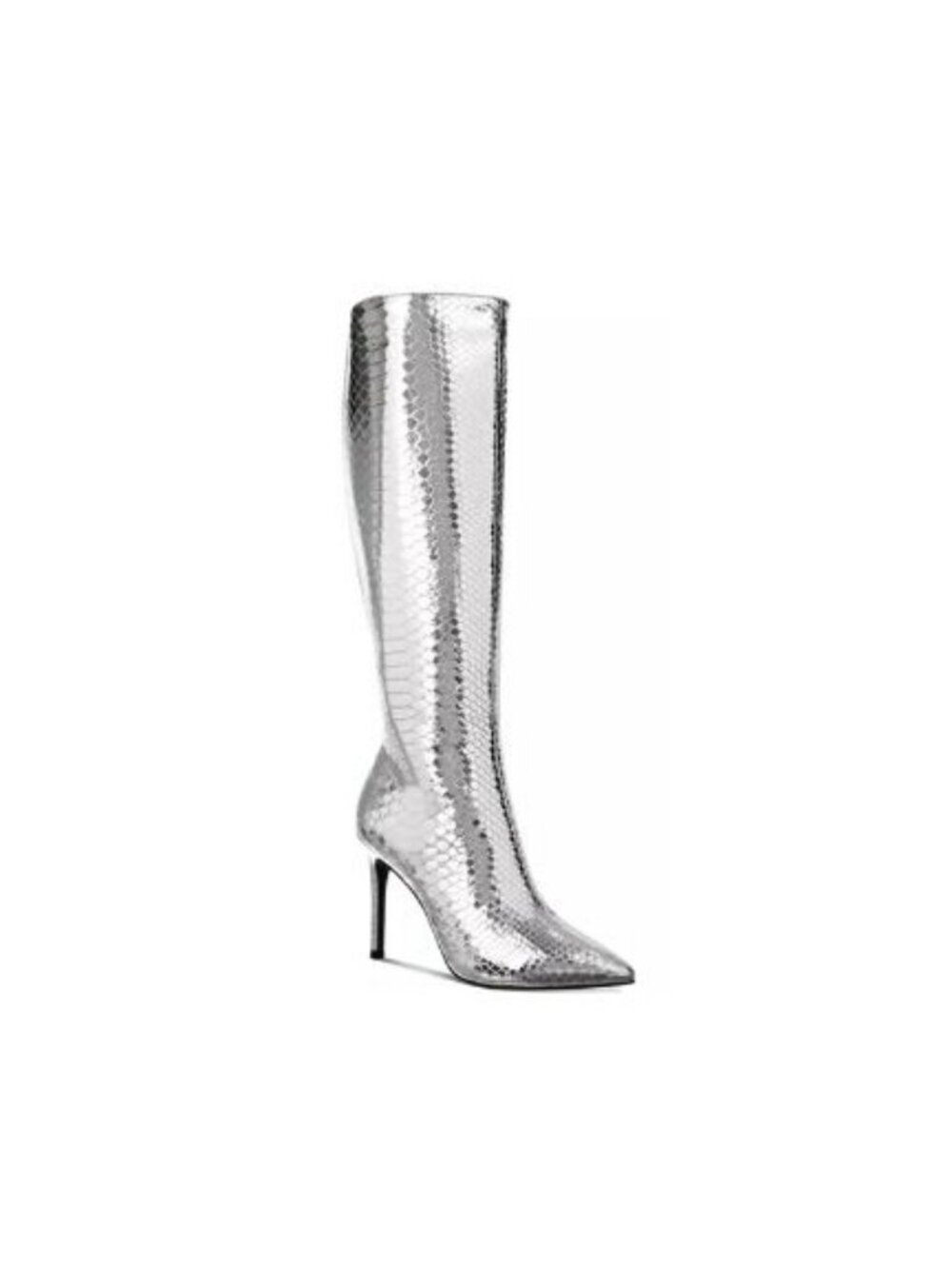 I.N.C. International Concepts Womens Rajelp Boot Silver Snake Size 7.5 MSRP $115